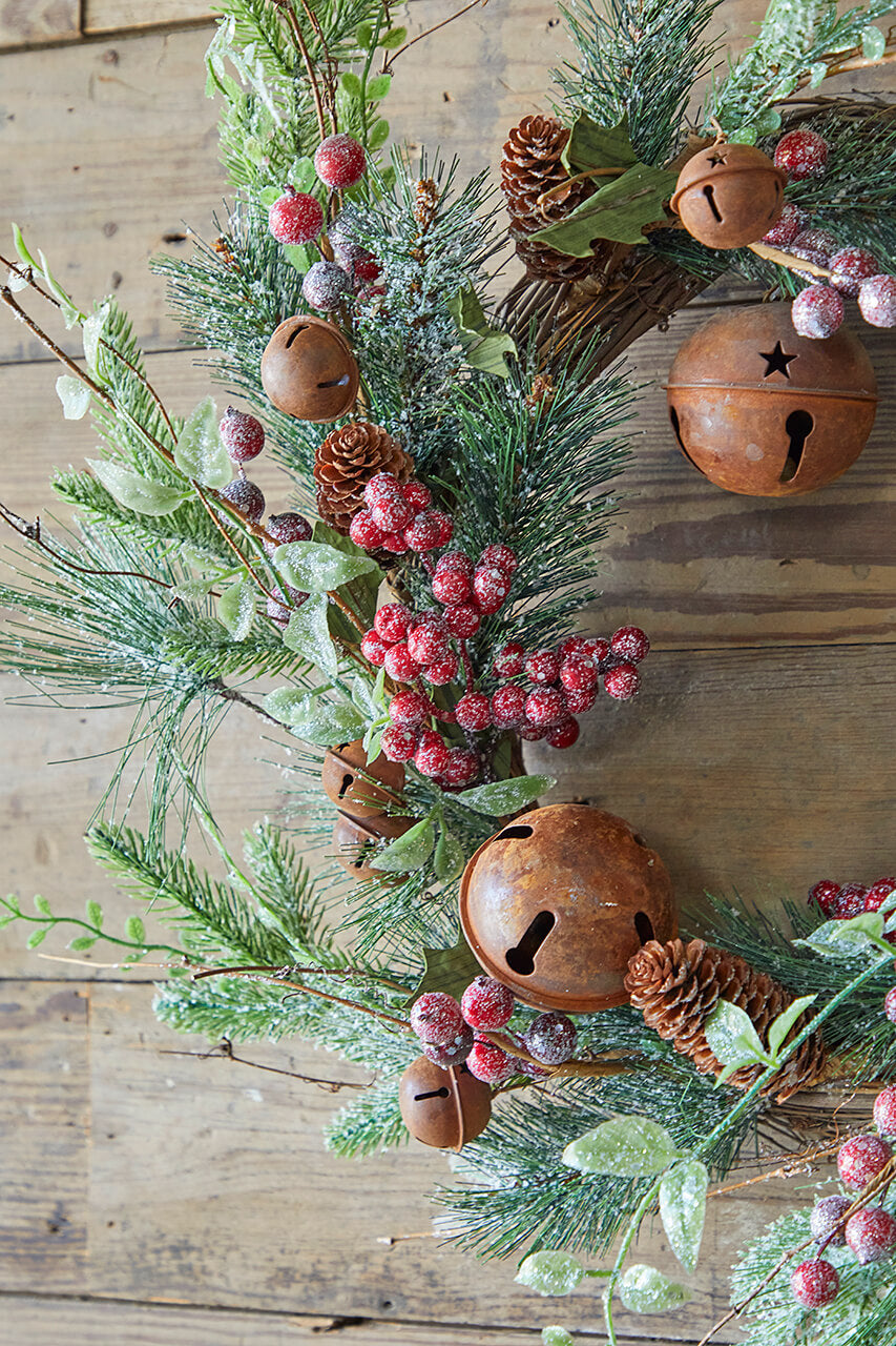 18" Rustic Bell Wreath