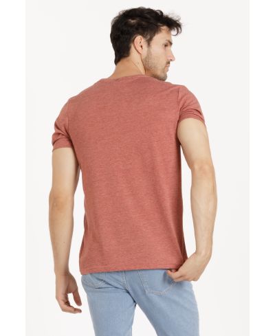 Lucky & Blessed Life 3142P Polyester Cotton Fabric - Heather Rust Red, Sublimation T-Shirt, 4.2 Oz (1 Piece)
