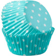 Wilton Baby Blue with White Polka Dots Cupcake Liners, 75-Count