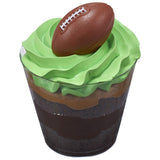 3D Football Rings, Cupcake Decorations, Food Safe Cake Toppers – 144 Pack