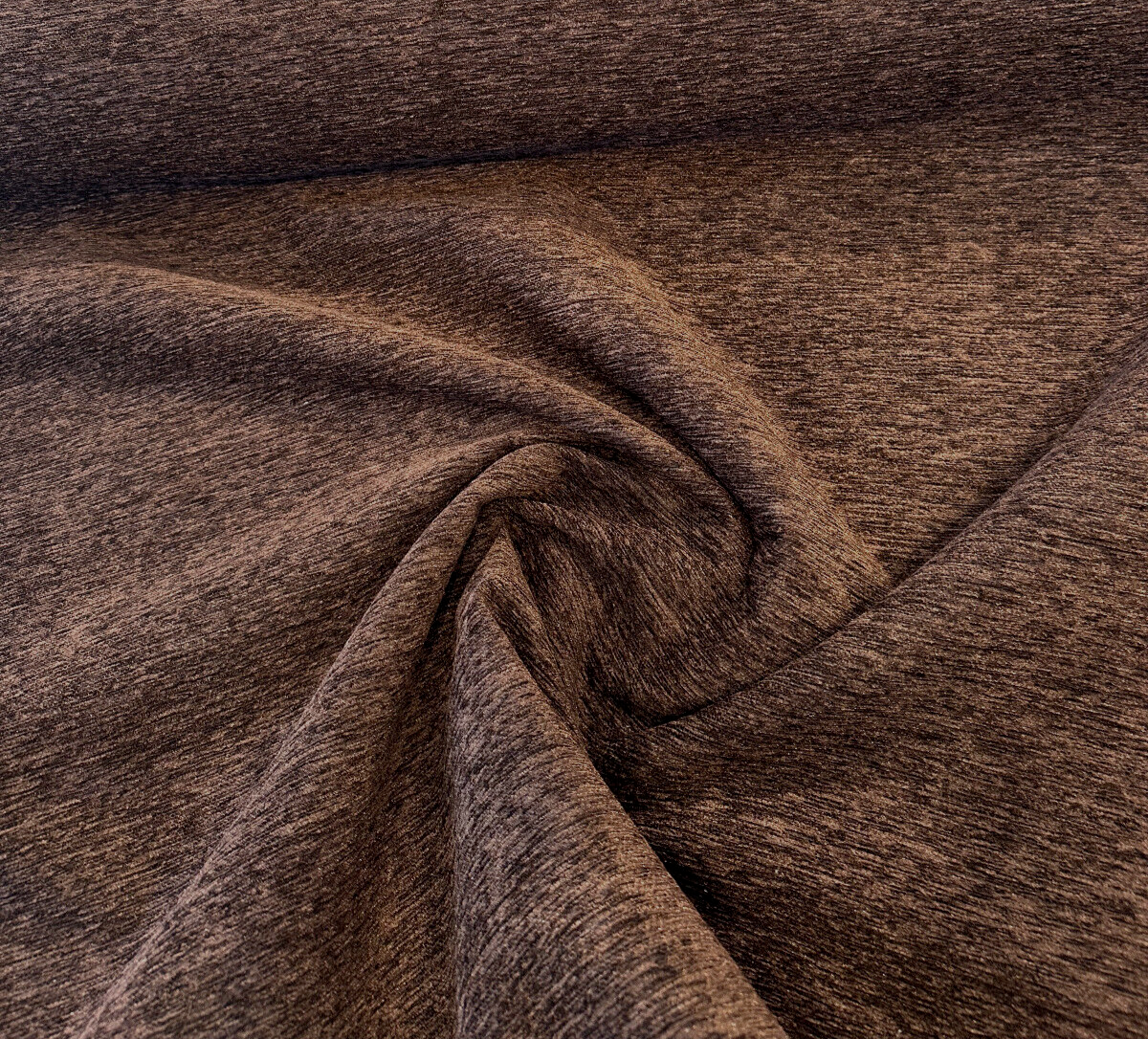 Brown Heavy Chenille Backed Upholstery Fabric - Brown, Heavy Chenille, 56" Width (1 Yard)