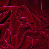 Silk Rayon Velvet Fabric - 80 Percent Rayon 20 Percent Silk, Velvet, 45" Width, 180 GSM (1 Yard)