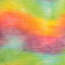 Faux Fur Fabric Multicolor Waves