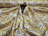 Gold Yellow Metallic Brocade Fabric