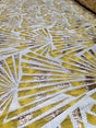 Gold Yellow Metallic Brocade Fabric