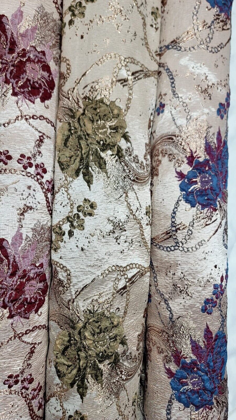 Brocade Jacquard Prom Fabric