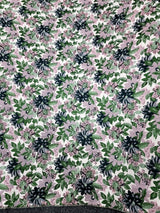 Brocade Jacquard Floral Chenille Fabric Mauve Green