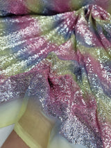 Sequin Fabric Vibrant Rainbow by the Yard