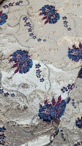 Brocade Jacquard Prom Fabric
