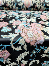 Brocade Floral Damask Jacquard Fabric