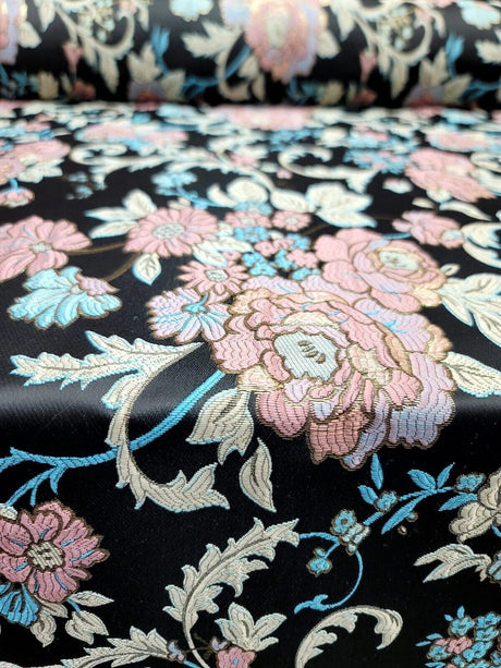 Brocade Floral Damask Jacquard Fabric