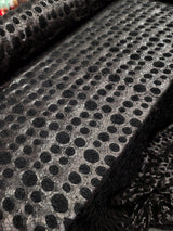 Black Sequin Stretch Fabric