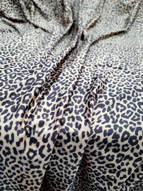 Stretch Spandex Cheetah Print Fabric Black/Brown