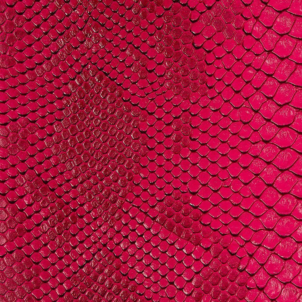 Fuchsia Faux Viper Sopythana Snake Skin Vinyl Fabric,