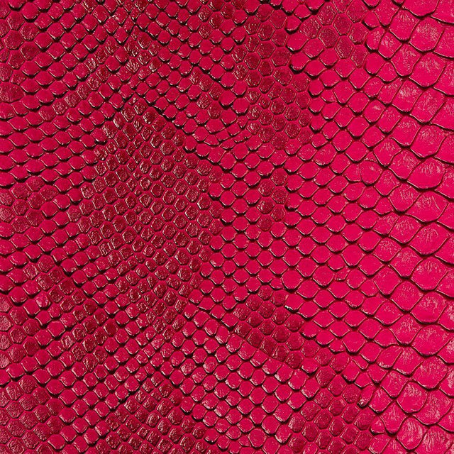 Fuchsia Faux Viper Sopythana Snake Skin Vinyl Fabric,