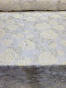 Floral Organza Brocade Fabric by the Yard
