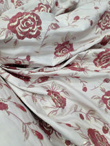 Brocade Jacquard Metallic Floral Fabric