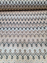 Metallic Brocade Fabric Teal Gold