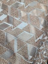 Brocade Jacquard Triangle Pattern Fabric