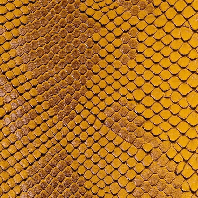 Gold Faux Viper Sopythana Snake Skin Vinyl Fabric,