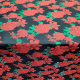 Brocade Jacquard Floral Fabric