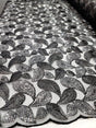 Embroidered Lace Black Sequins