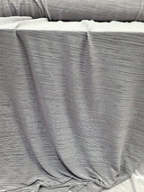 Pleated Stretch Fabric Silver Textured