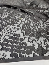 Black Silk Burnout Velvet Fabric
