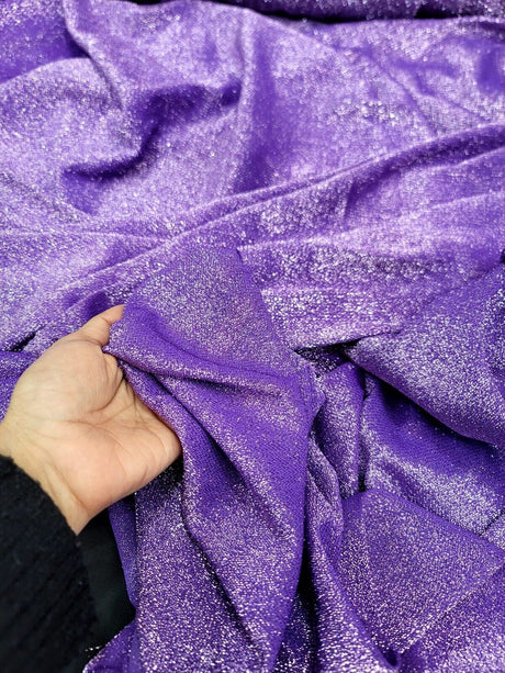 Lame Lavender Fabric