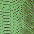 Green Faux Viper Sopythana Snake Skin Vinyl Fabric,