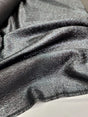 Brocade Jacquard Fabric Charcoal Gray Metallic