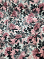Brocade Jacquard Floral Chenille Fabric Dusty Rose Mauve
