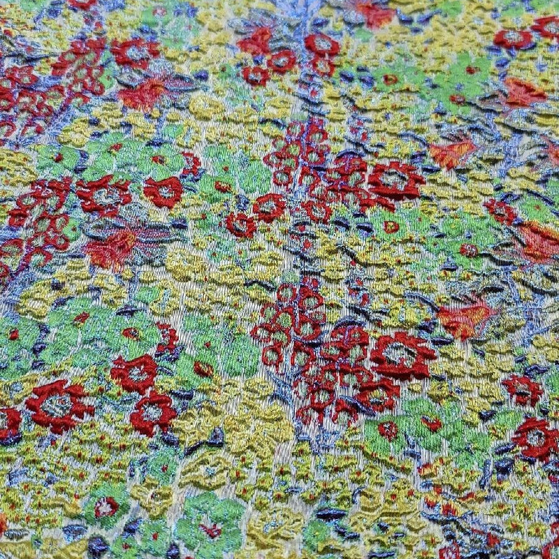 Brocade Jacquard Floral Embossed Green