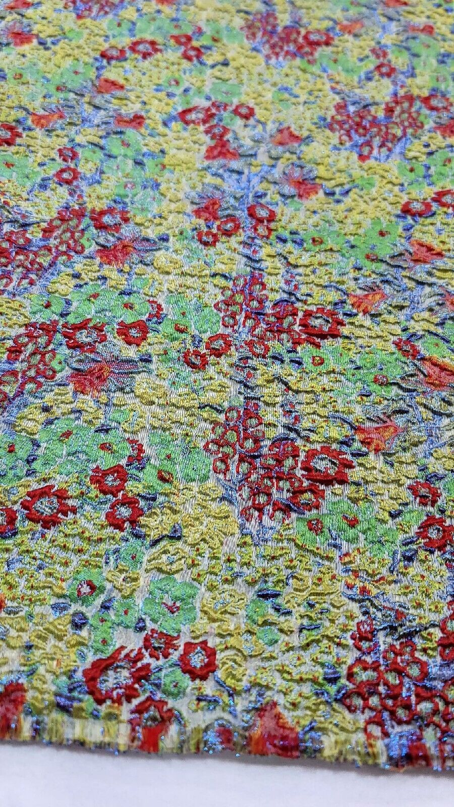 Brocade Jacquard Floral Embossed Green