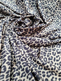 Stretch Spandex Cheetah Print Fabric Black/Brown