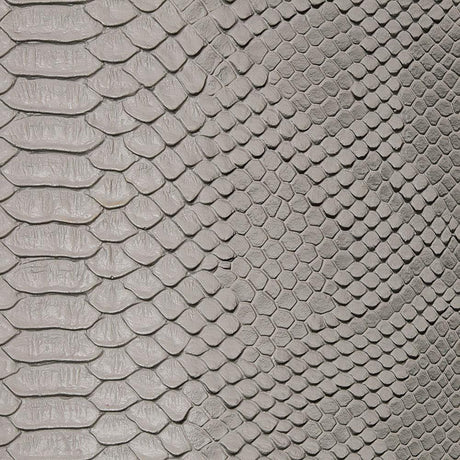Silver Faux Viper Sopythana Snake Skin Vinyl Fabric,