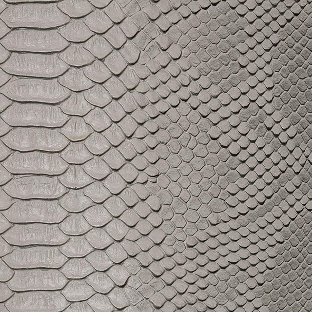 Silver Faux Viper Sopythana Snake Skin Vinyl Fabric,