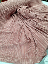 Pleated Stretch Fabric Dusty Rose