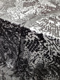 Black Silk Burnout Velvet Fabric
