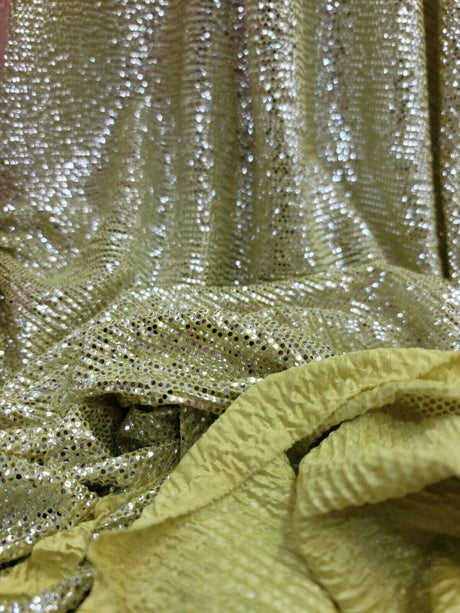 Stretch Textured Silver Fabric