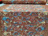 Copper Embroidery Lace with Sequins
