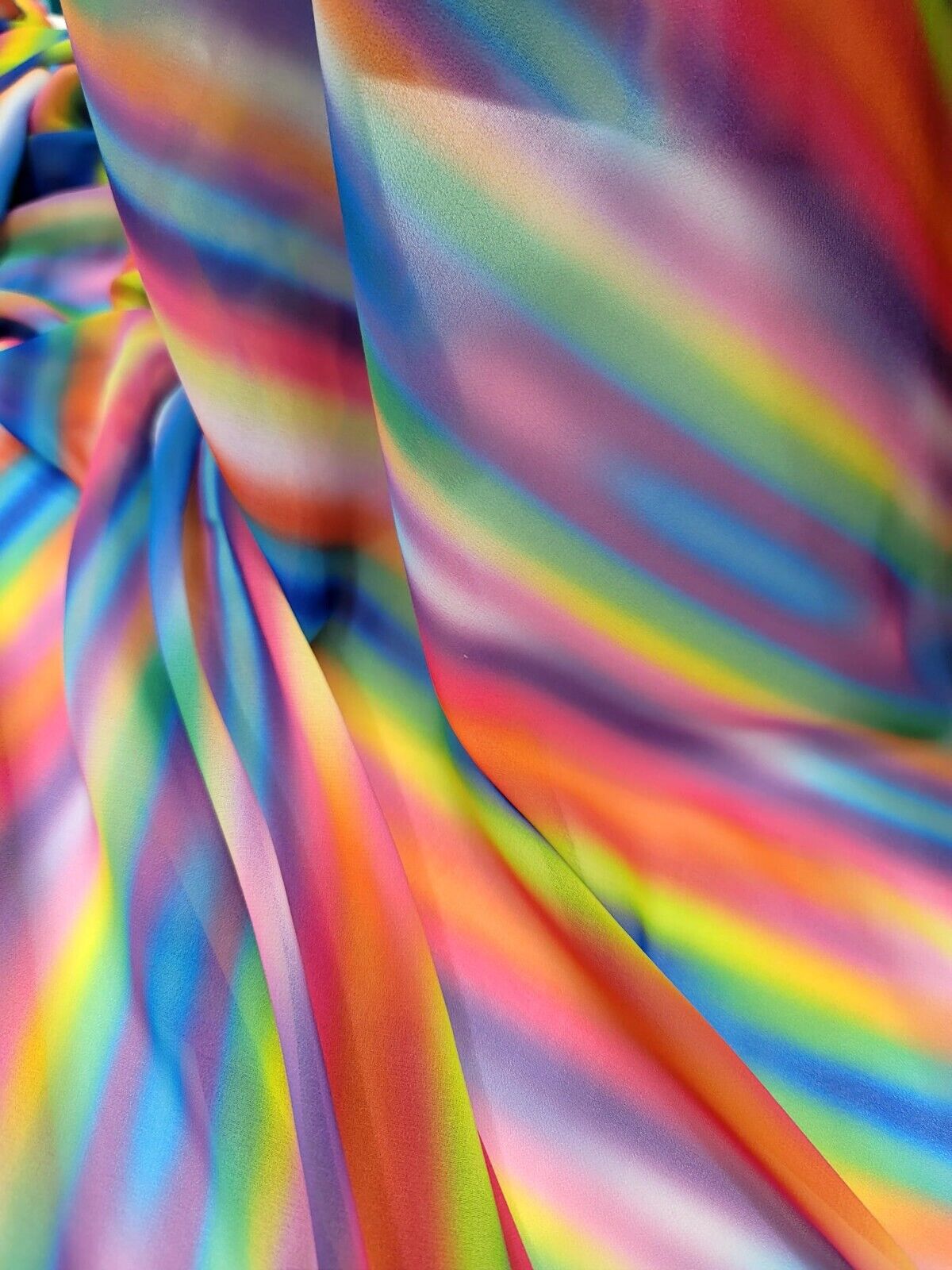 Multi-Color Chiffon Ombre Fabric