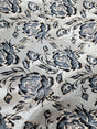 Brocade Jacquard Floral Fabric Gray Black Beige