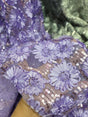 Sequined Lace Embroidery Fabric Lavender