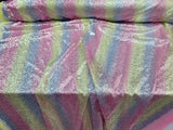 Sequin Fabric Vibrant Rainbow by the Yard
