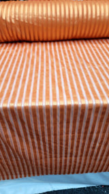 Orange Stretch Lace Fabric
