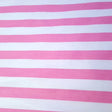 1″ One Inch Pink and White Stripes Poly Cotton Fabric,