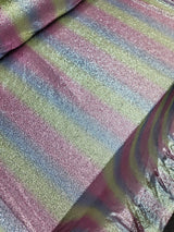 Sequin Fabric Vibrant Rainbow by the Yard