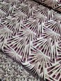 Brocade Jacquard Metallic Geometric Fabric