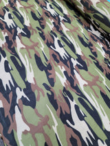 Camouflage Print 4-Way Stretch Mesh Fabric